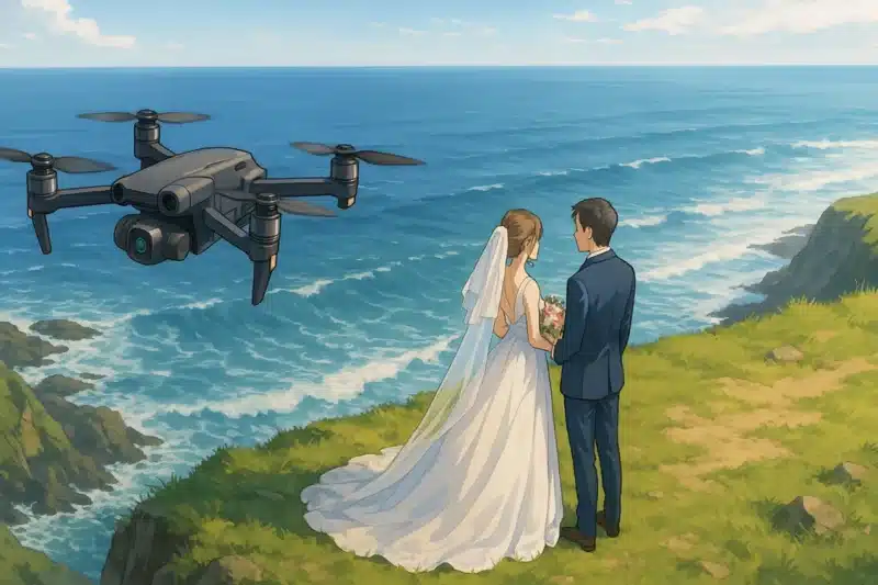 drone wedding dokumentasi pernikahan aerial cinematic
